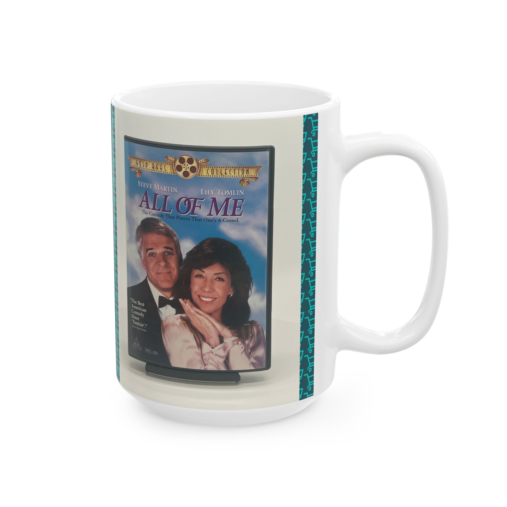 Vintage Movie Poster Ceramic Mug — Classic Film Collage Coffee Cup (11oz/15oz)