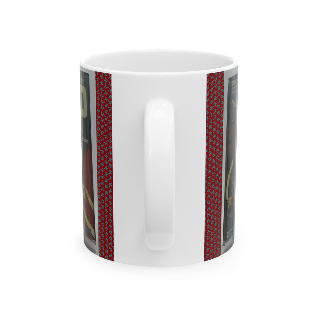 Ceramic Mug — Retro Movie Poster Collage Coffee Cup