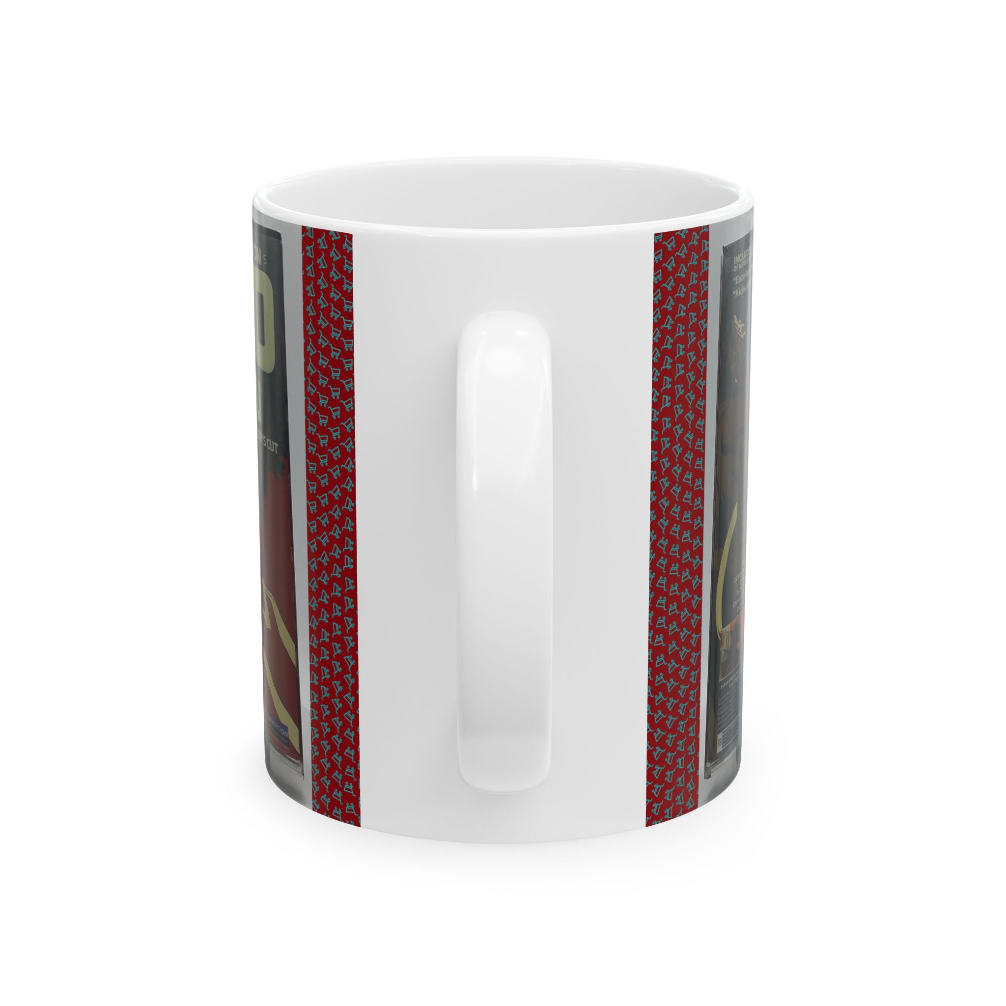 Ceramic Mug — Retro Movie Poster Collage Coffee Cup