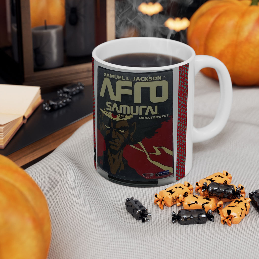 Ceramic Mug — Retro Movie Poster Collage Coffee Cup