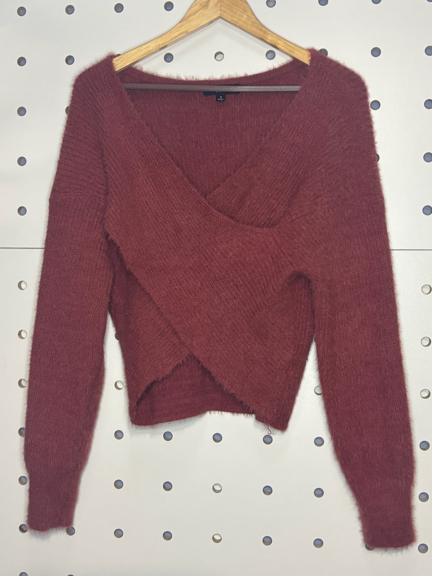 Lulu's - Burnt Orange Wrap Sweater