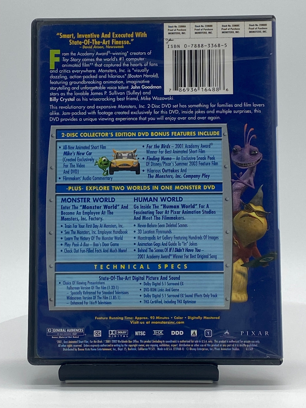 Disney Pixar's Monsters Inc. | 2-Disc Collector's Edition DVD