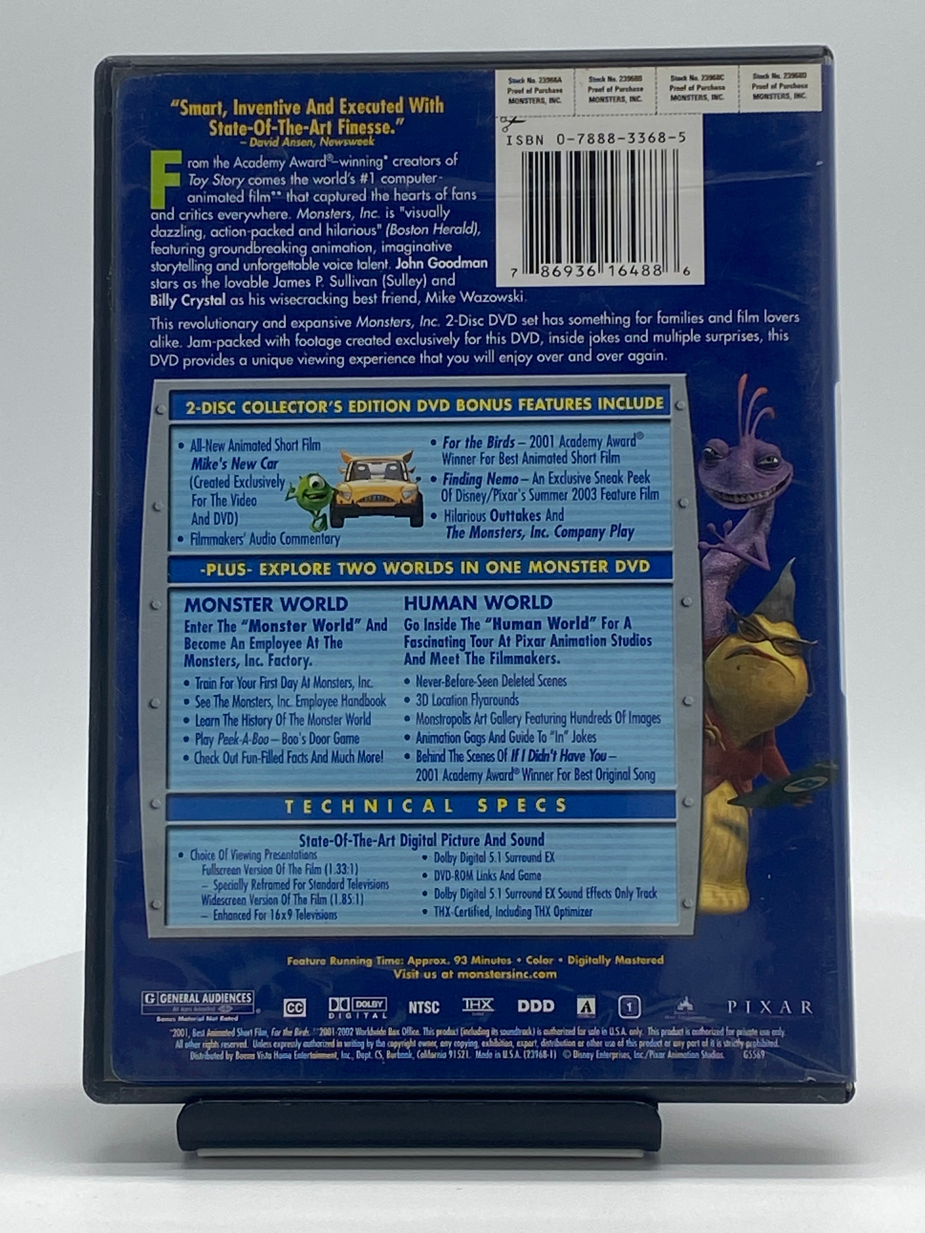 Disney Pixar's Monsters Inc. | 2-Disc Collector's Edition DVD