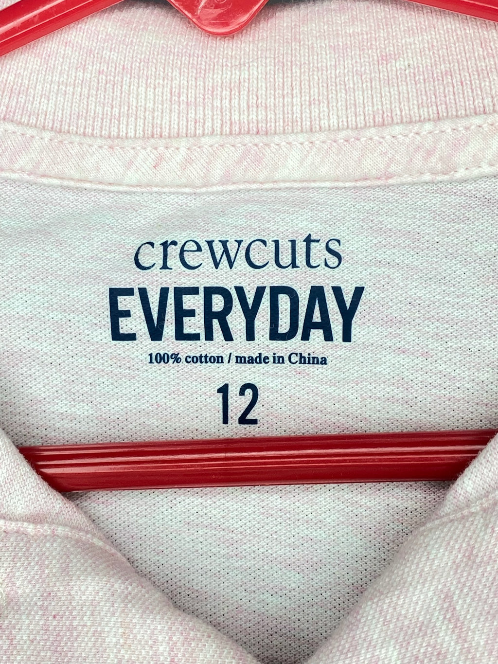 Crewcuts Everyday - Youth Pink Cotton Polo with Dinosaur Logo