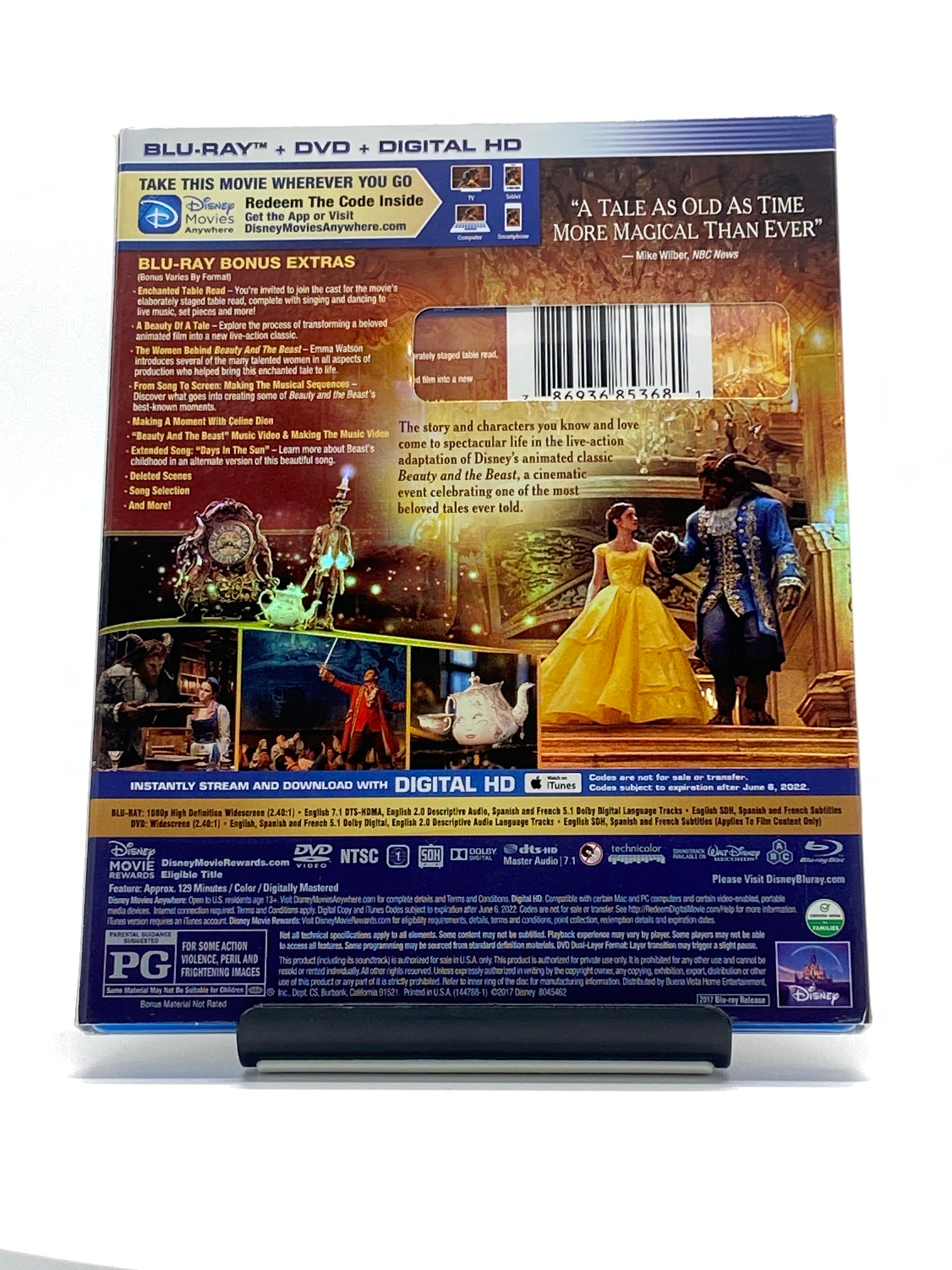 Disney's Beauty and the Beast | Blu-Ray/DVD/Digital Combo Pack