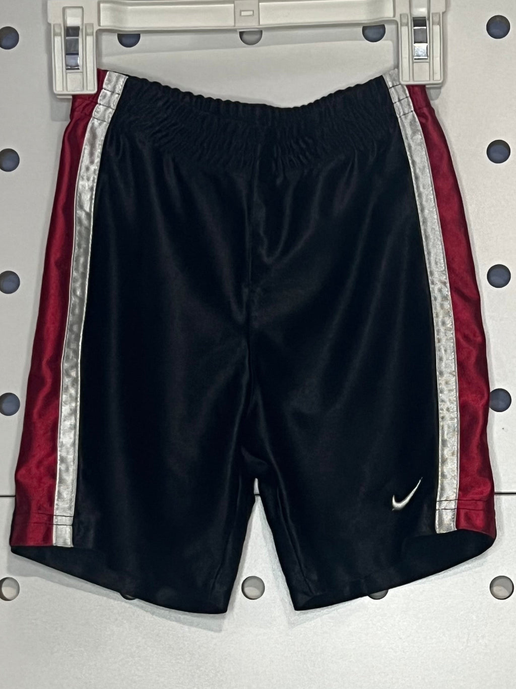 Nike - Kids' Black Red and White Basketball Shorts