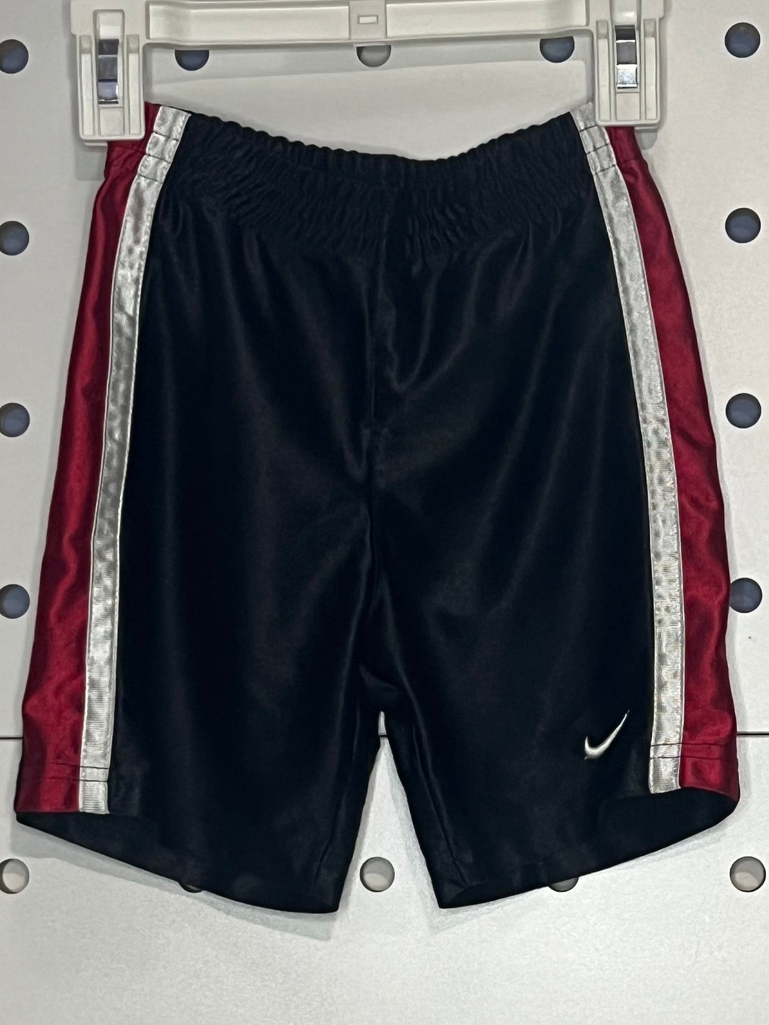 Nike - Kids' Black Red and White Basketball Shorts