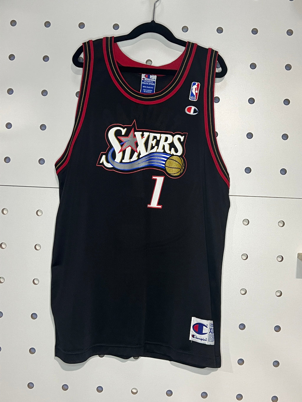 Champion - Vintage Philadelphia 76ers NBA Basketball Jersey