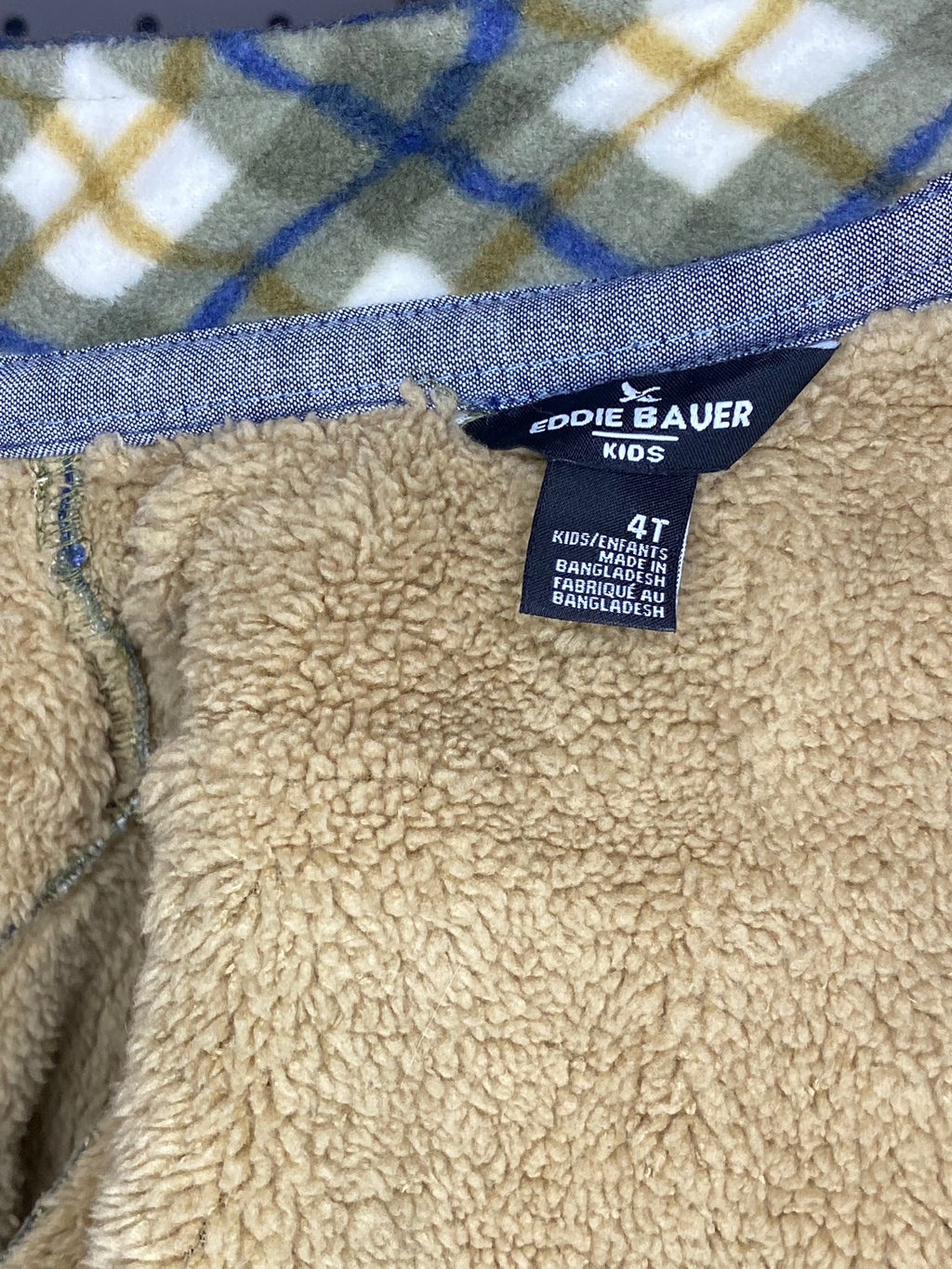 Eddie Bauer - Toddler's Plaid Fleece Snap Jacket