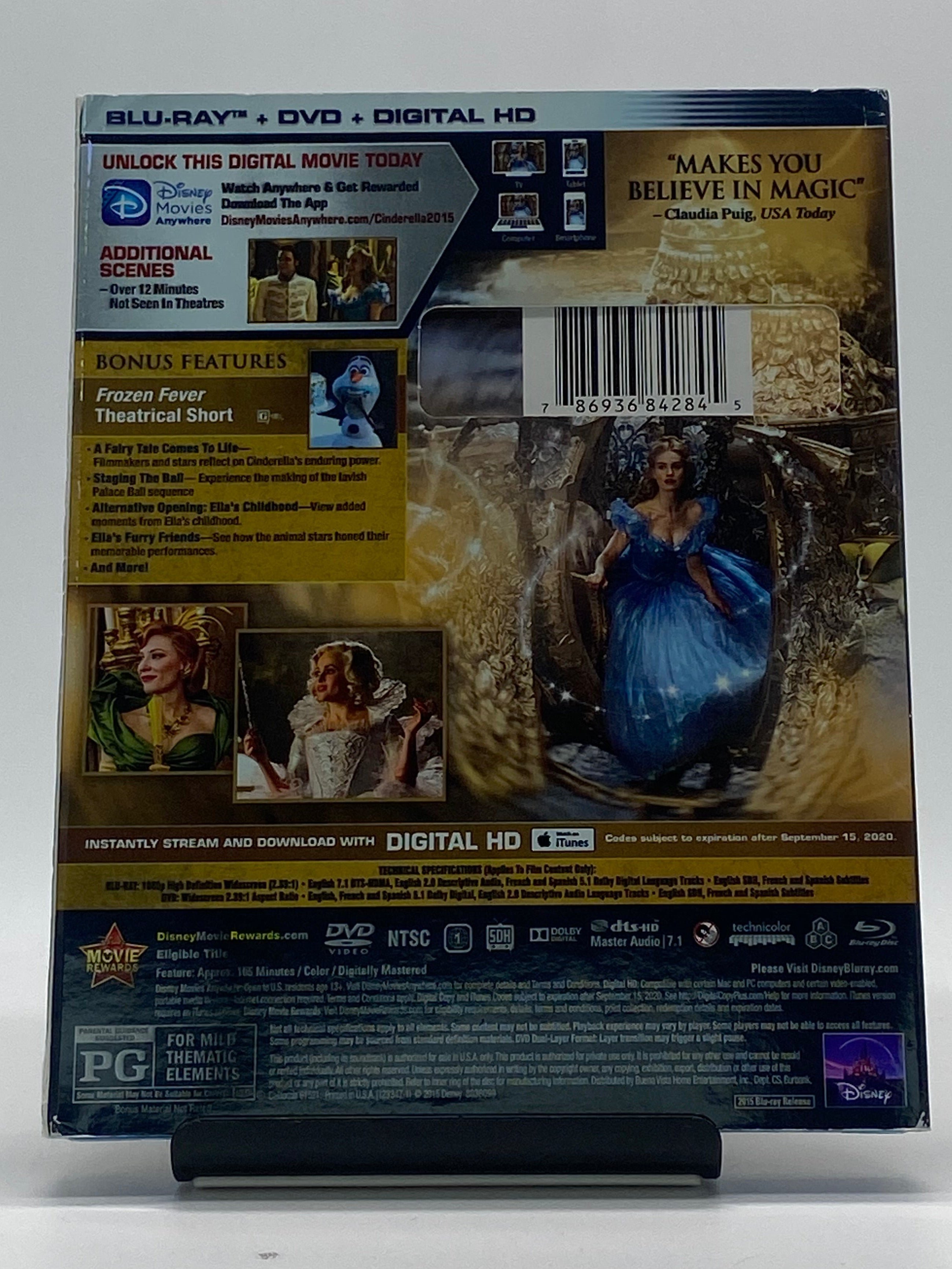 Disney's Cinderella (2015) - Blu-ray + DVD Combo Pack