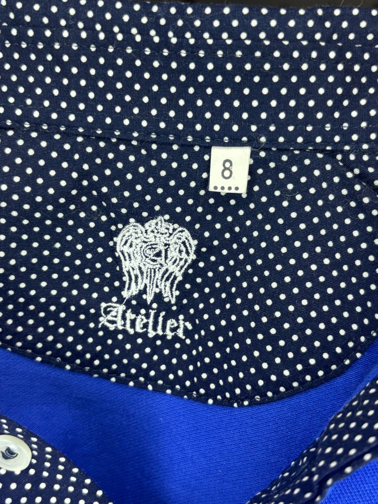 Atelier - Kids' Two-Tone Blue Polo Shirt