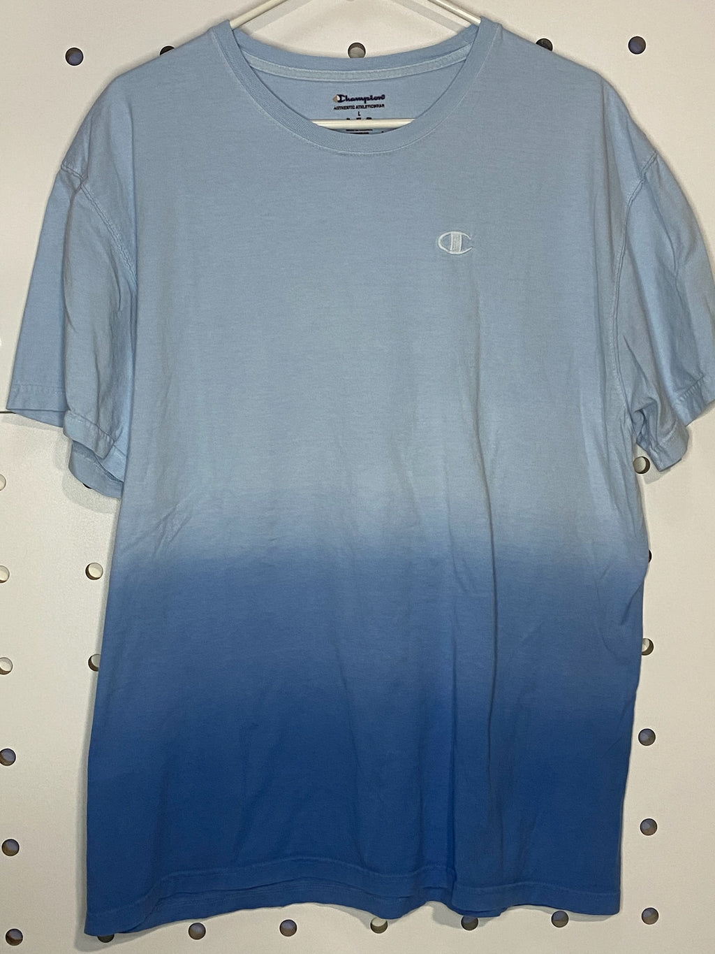 Champion - Men's Blue Classic Jersey Dip Dye T-Shirt