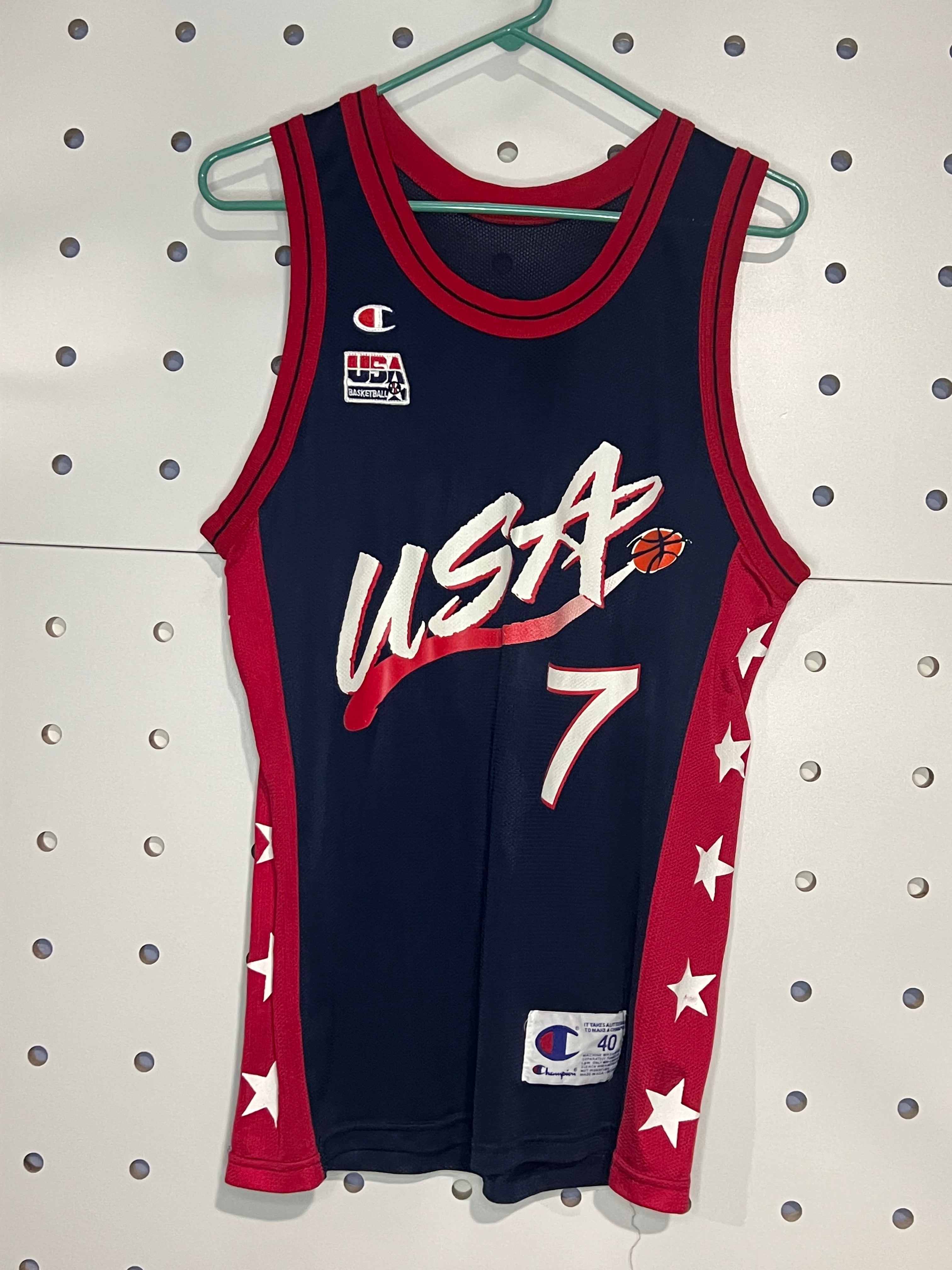 Champion - Vintage USA 1996 Olympic Team Basketball Jersey
