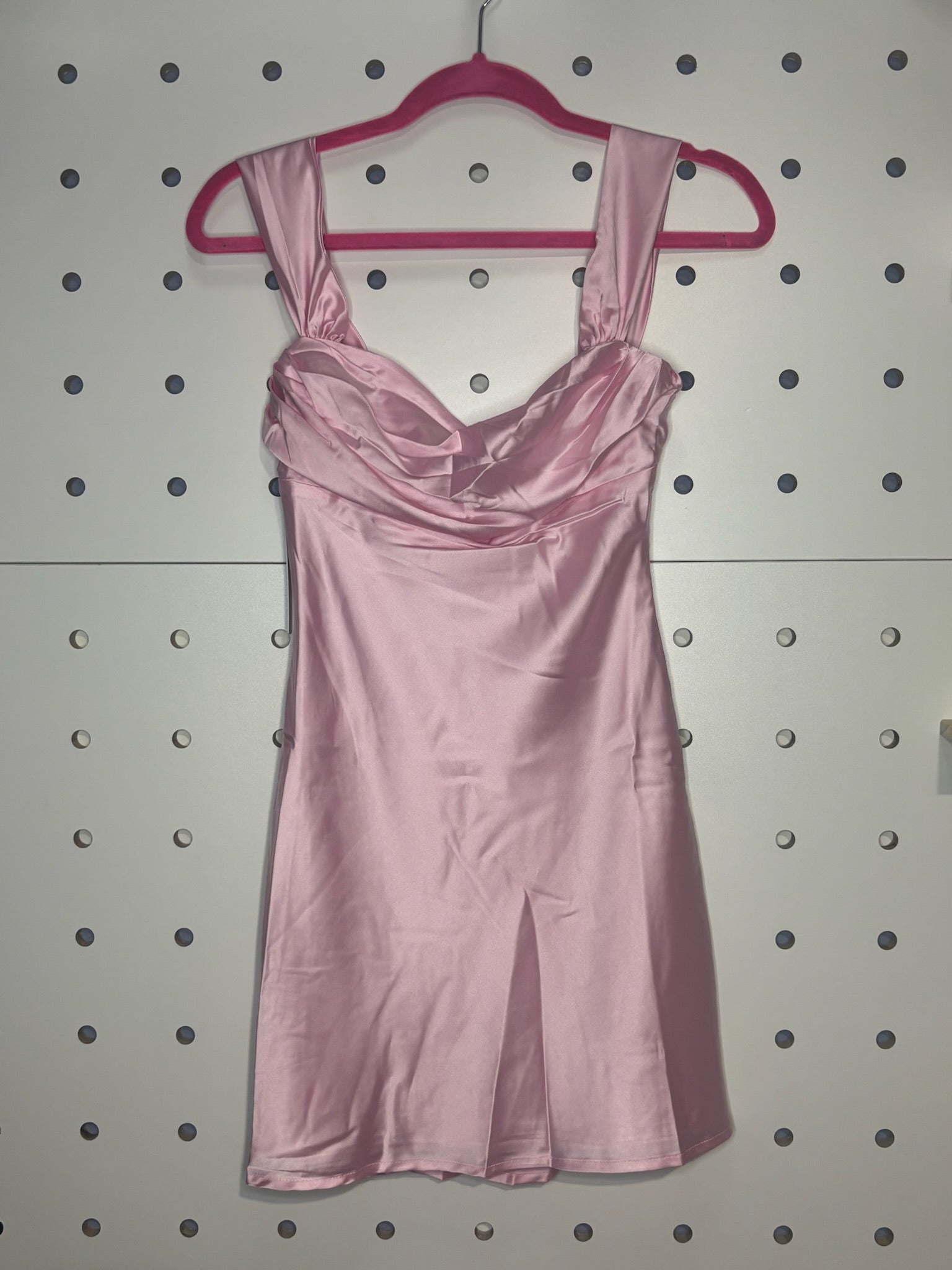 Princess Polly - Off the Shoulder Mini Dress - Light Pink