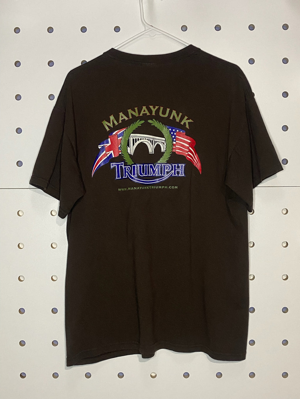 Screen Printed Triumph Brown Manayunk T-Shirt