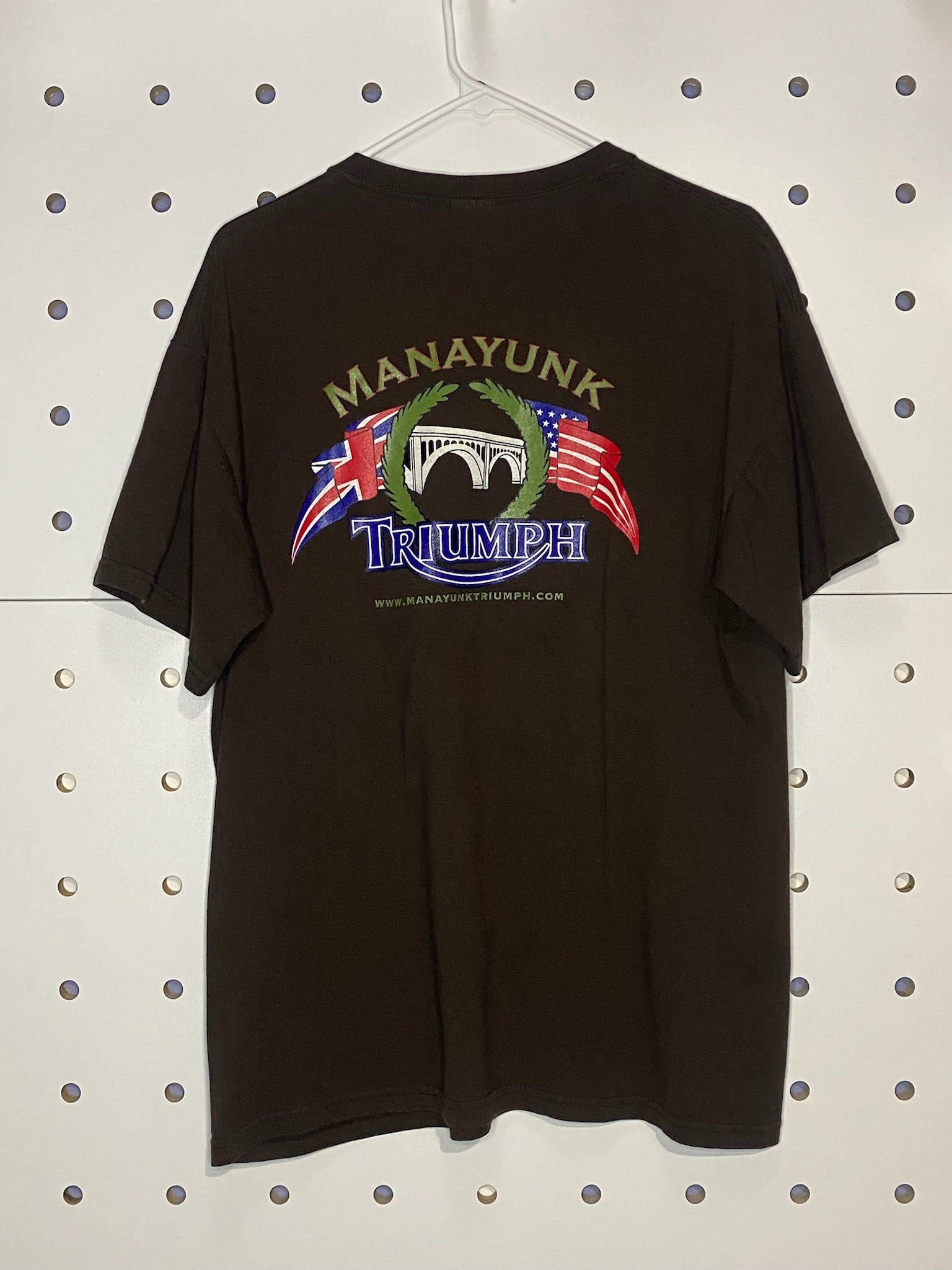 Screen Printed Triumph Brown Manayunk T-Shirt