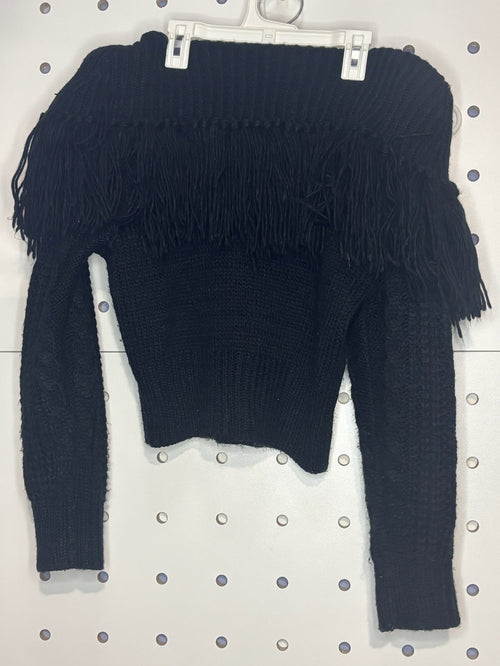 Blue B - Off-Shoulder Black Sweater