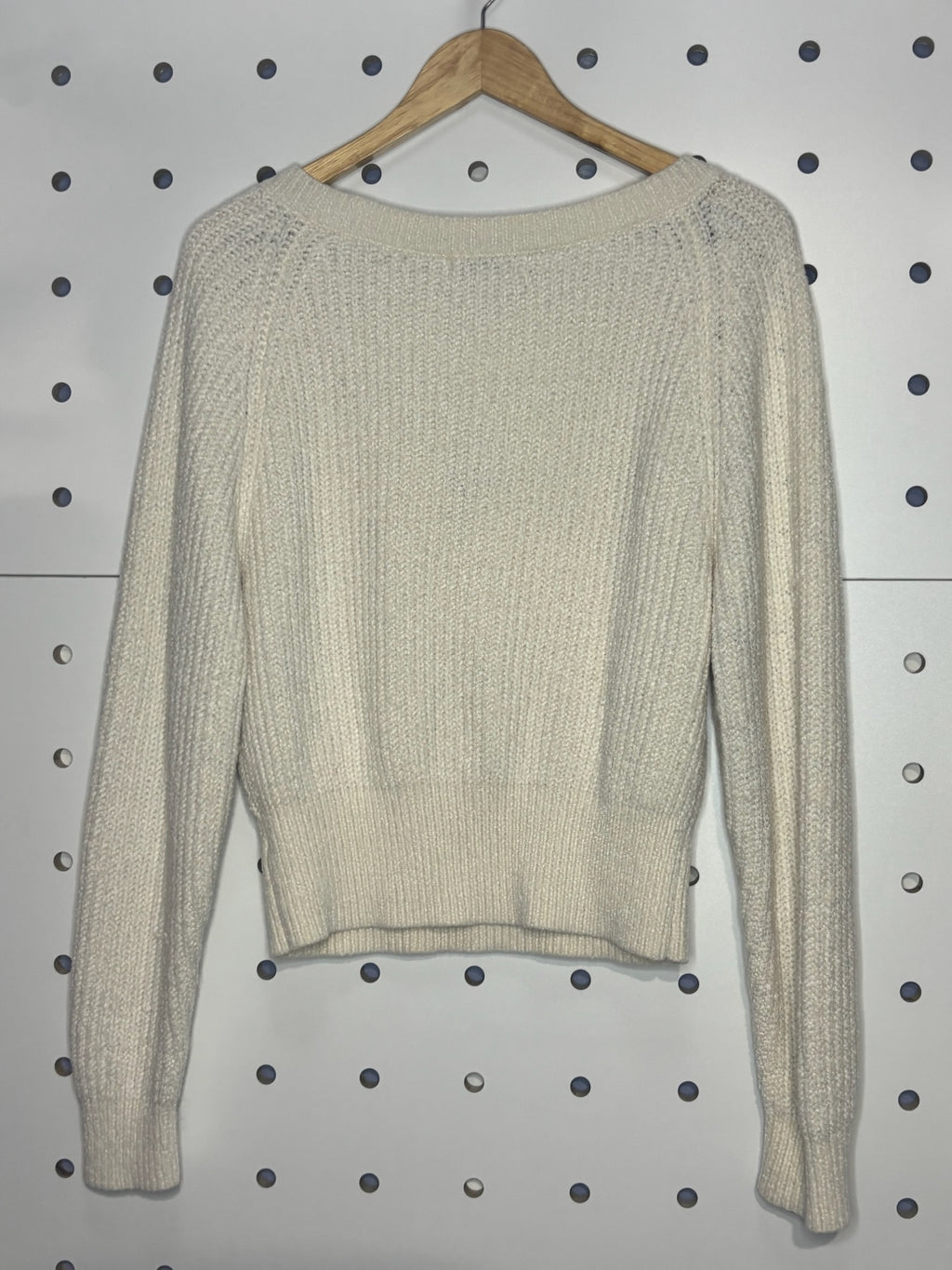 Urban Outfitters - Cream V-Neck Sweater
