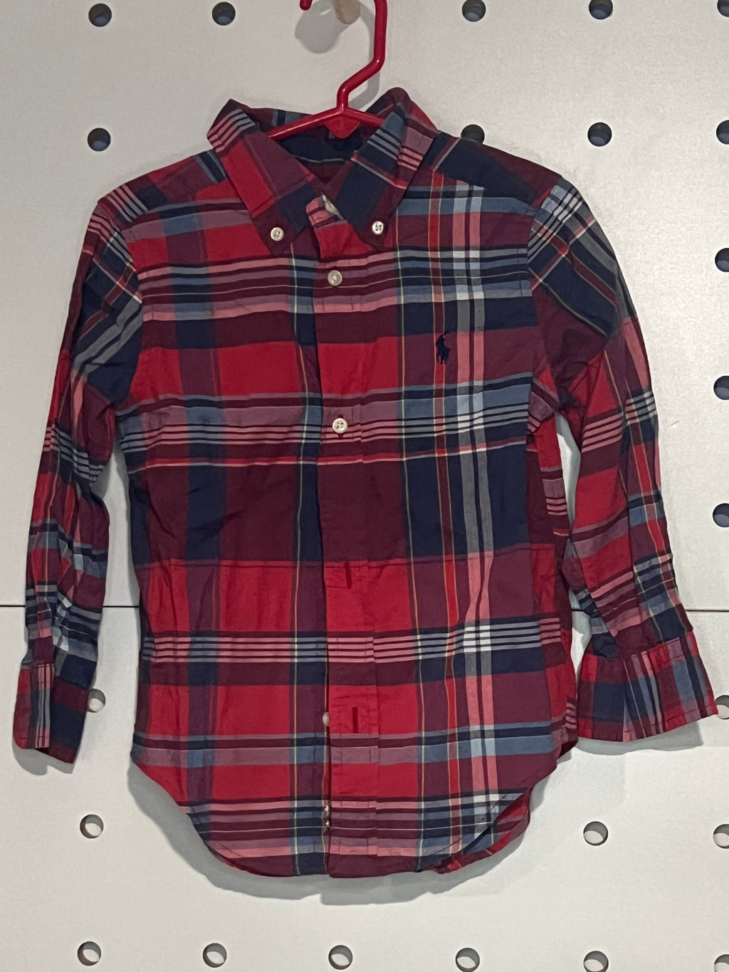 Ralph Lauren - Kids' Red and Blue Button Down