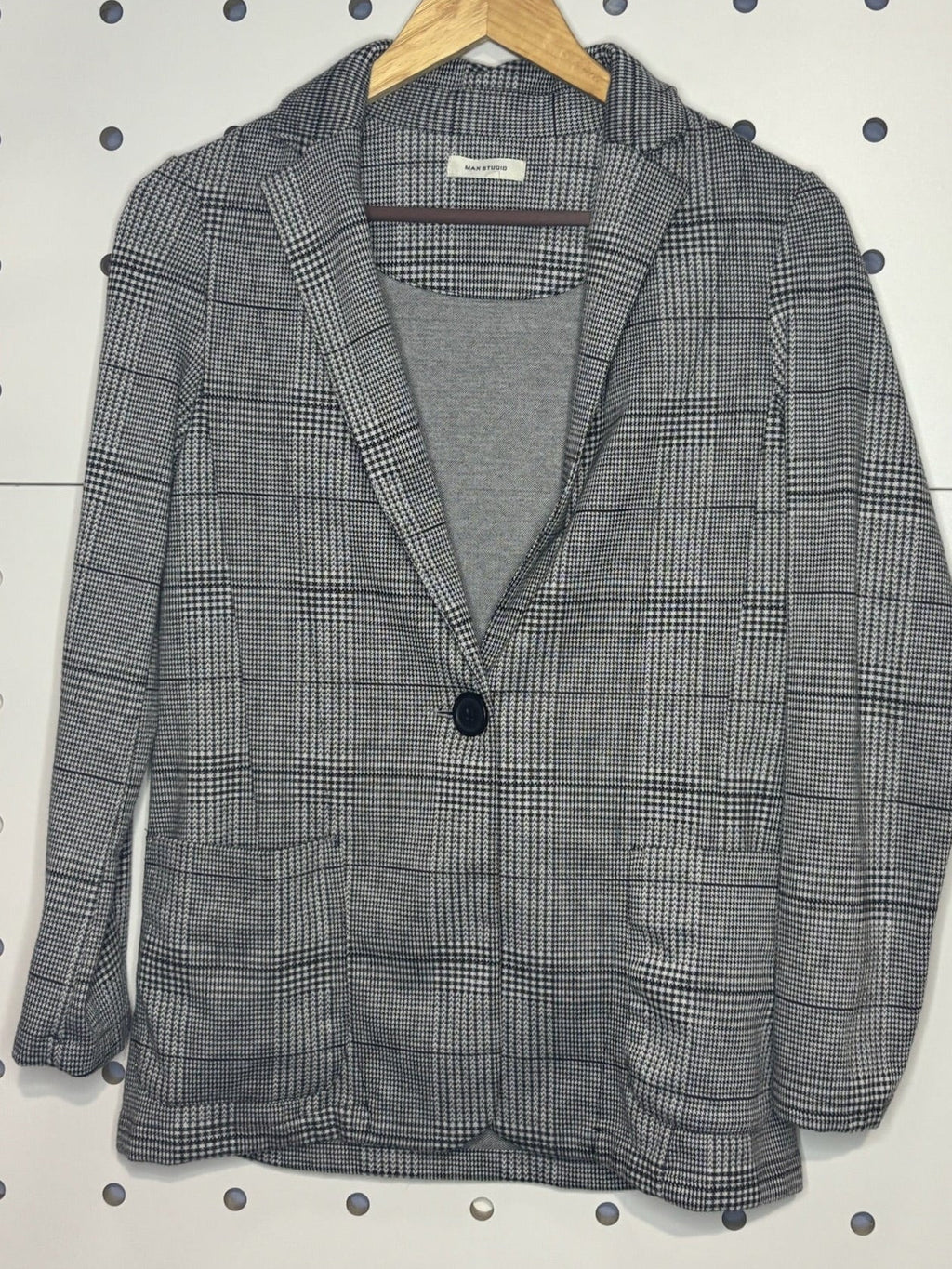 Max Studio - One Button Double Knit Blazer