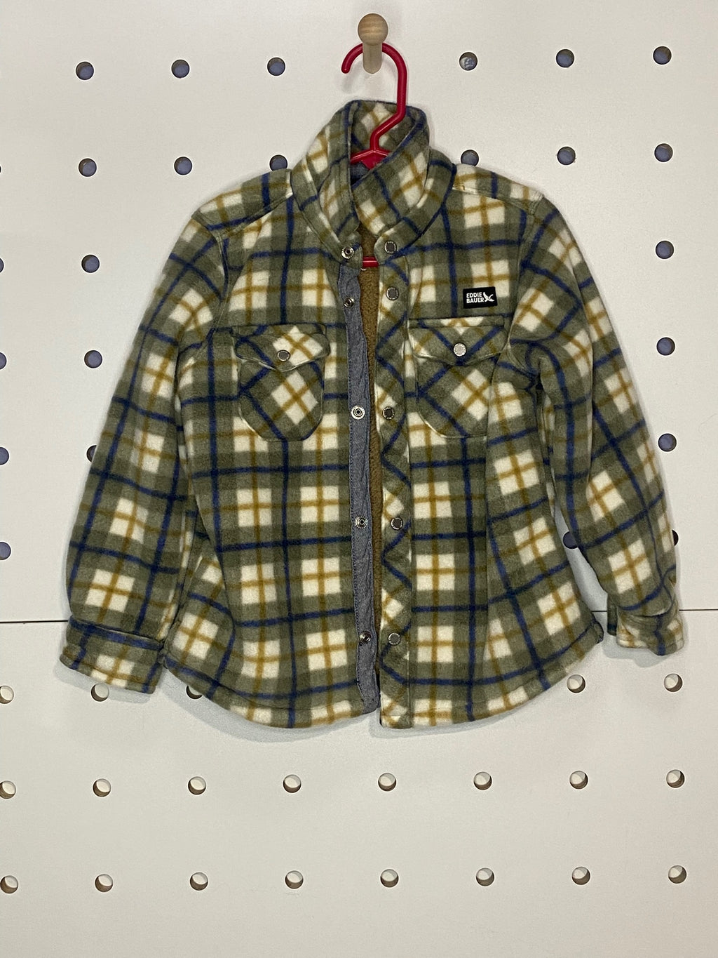 Eddie Bauer - Toddler's Plaid Fleece Snap Jacket