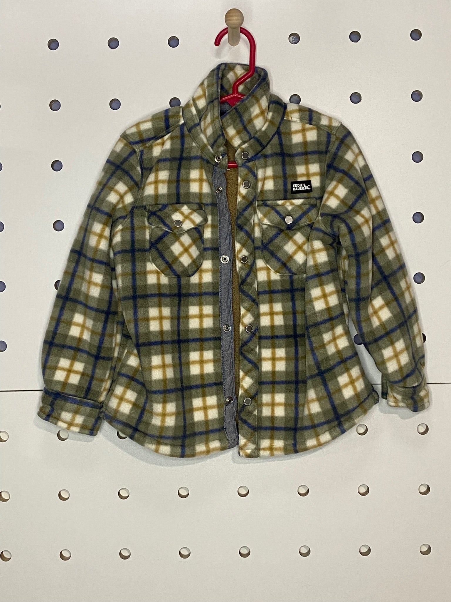 Eddie Bauer - Toddler's Plaid Fleece Snap Jacket