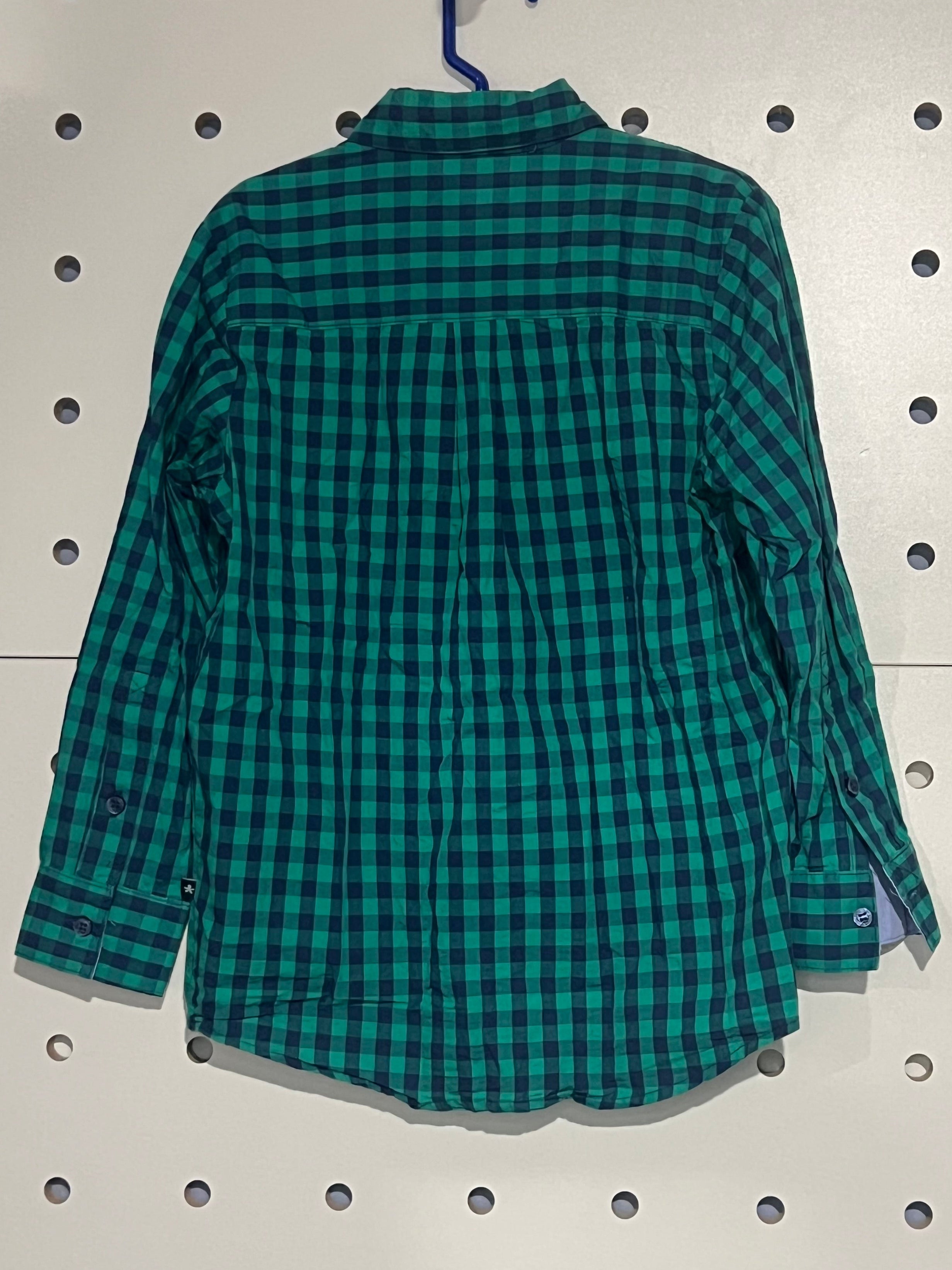 Toobydoo New York - Green And Blue Plaid Button Down