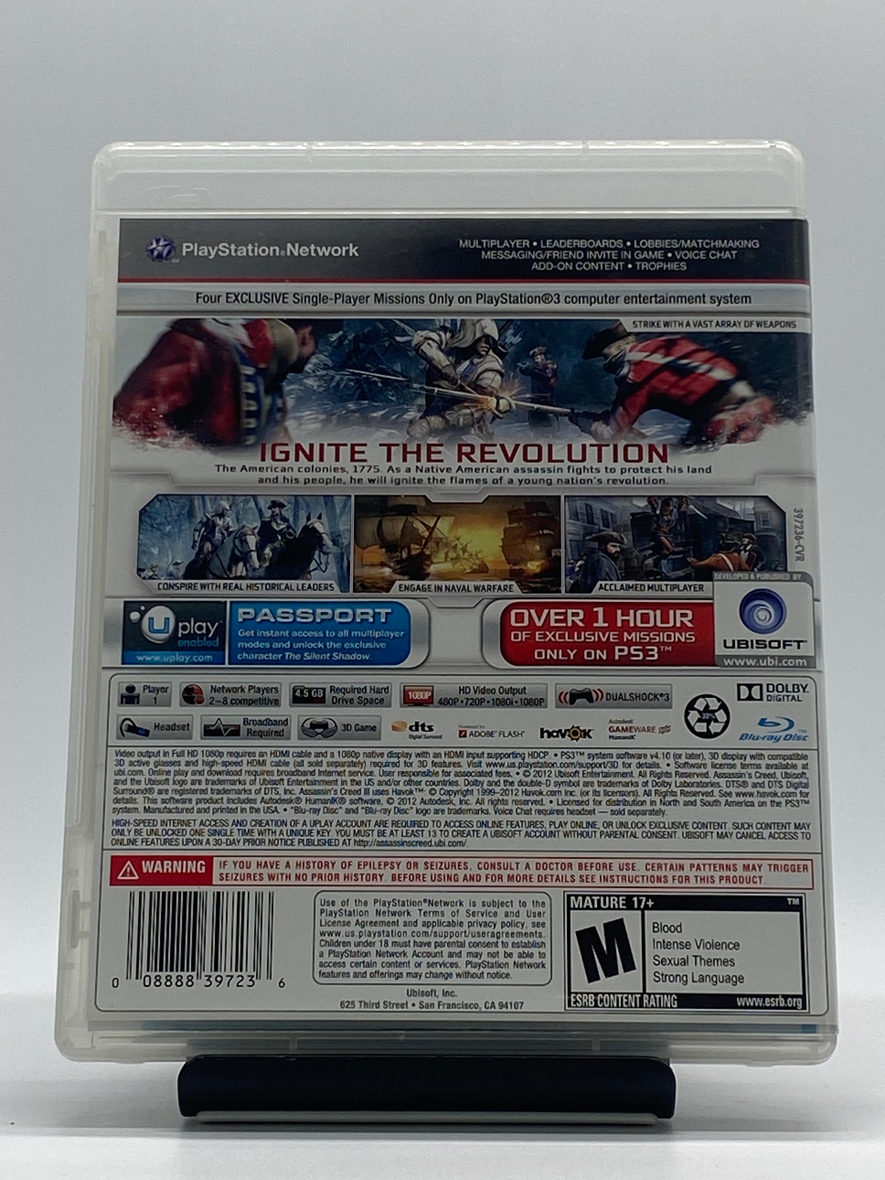 Assassin’s Creed III (PlayStation 3)