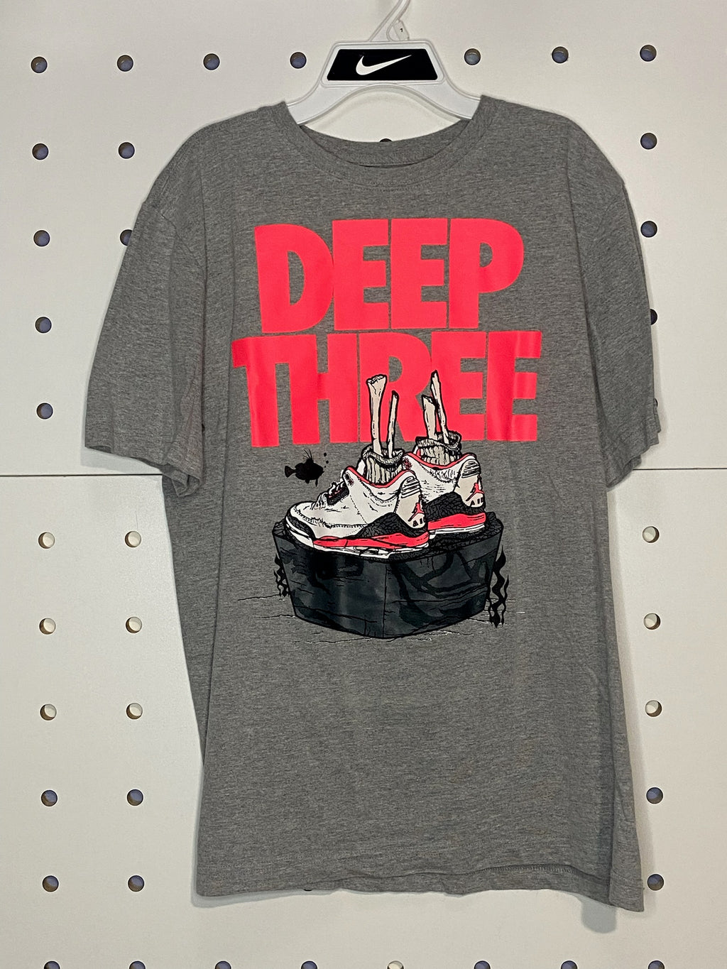 Nike - Men's Jordan Brand Gray DEEP THREE T-Shirt