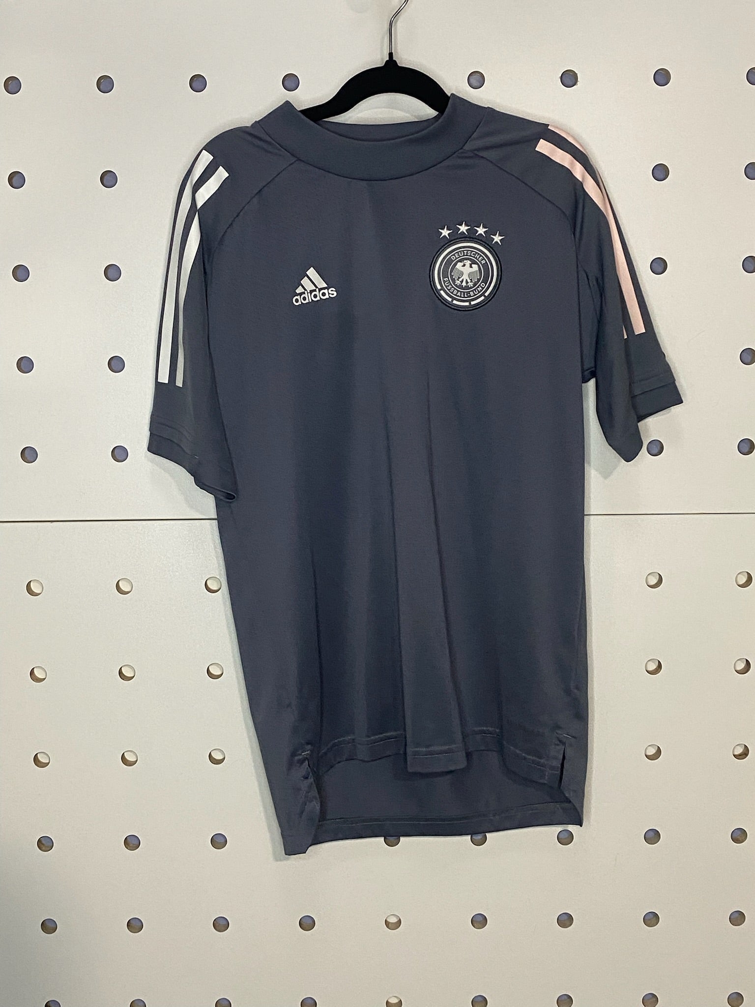 Adidas - Youth Gray Germany National Team Soccer Training Jersey