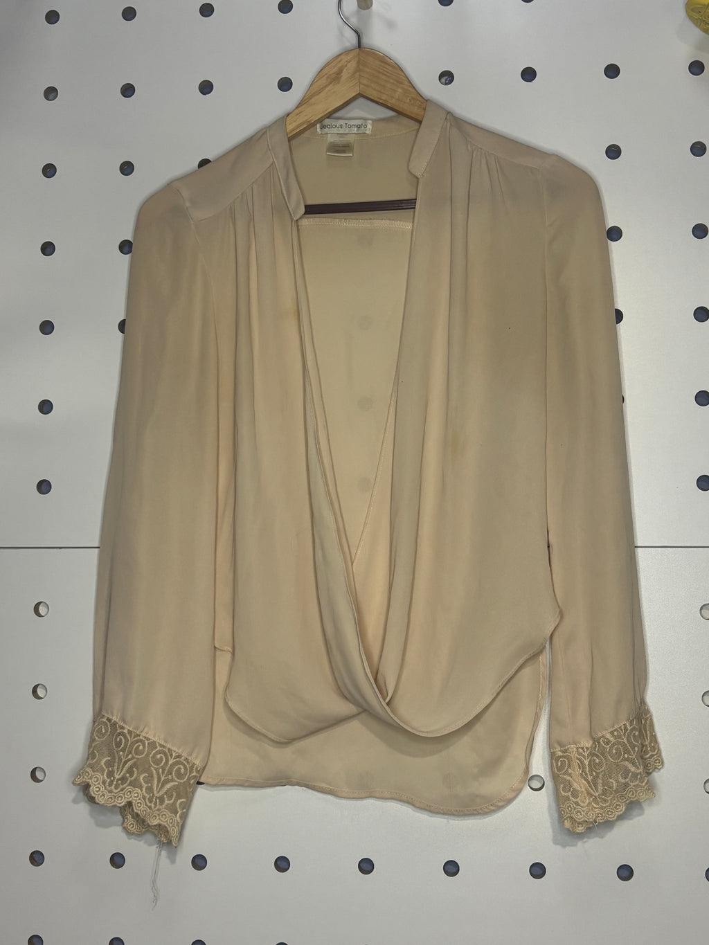 Jealous Tomato - Cream Blouse