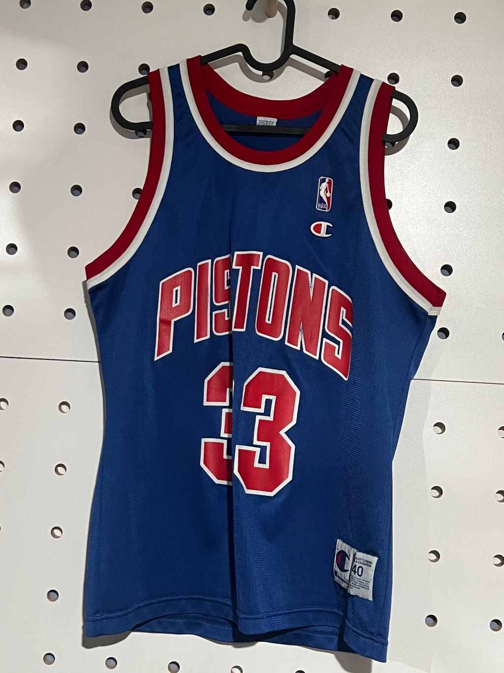 Champion - Vintage Detroit Pistons NBA Basketball Jersey