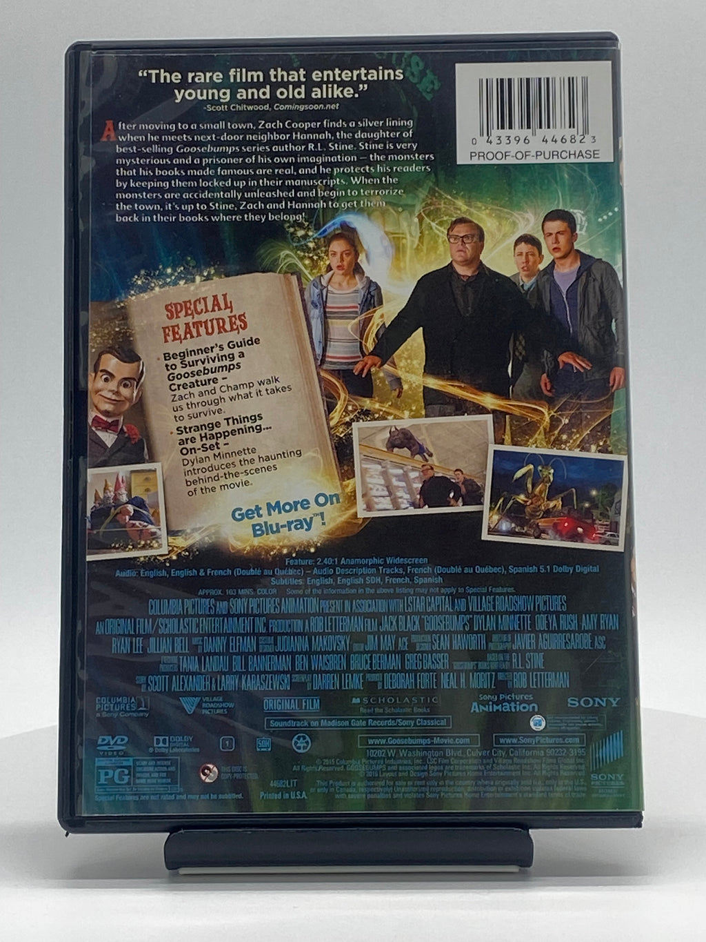 Goosebumps (2015 DVD)