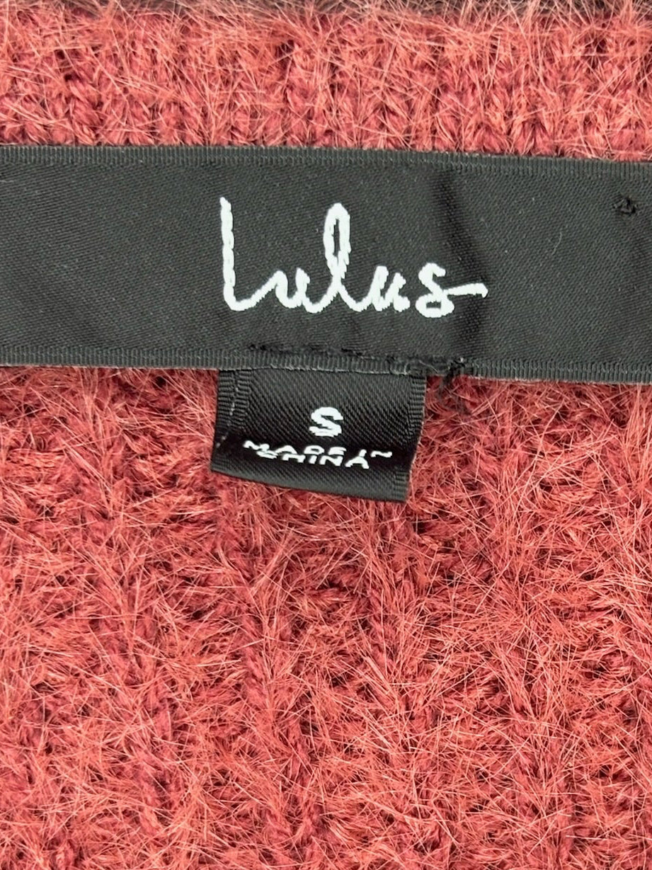 Lulu's - Burnt Orange Wrap Sweater