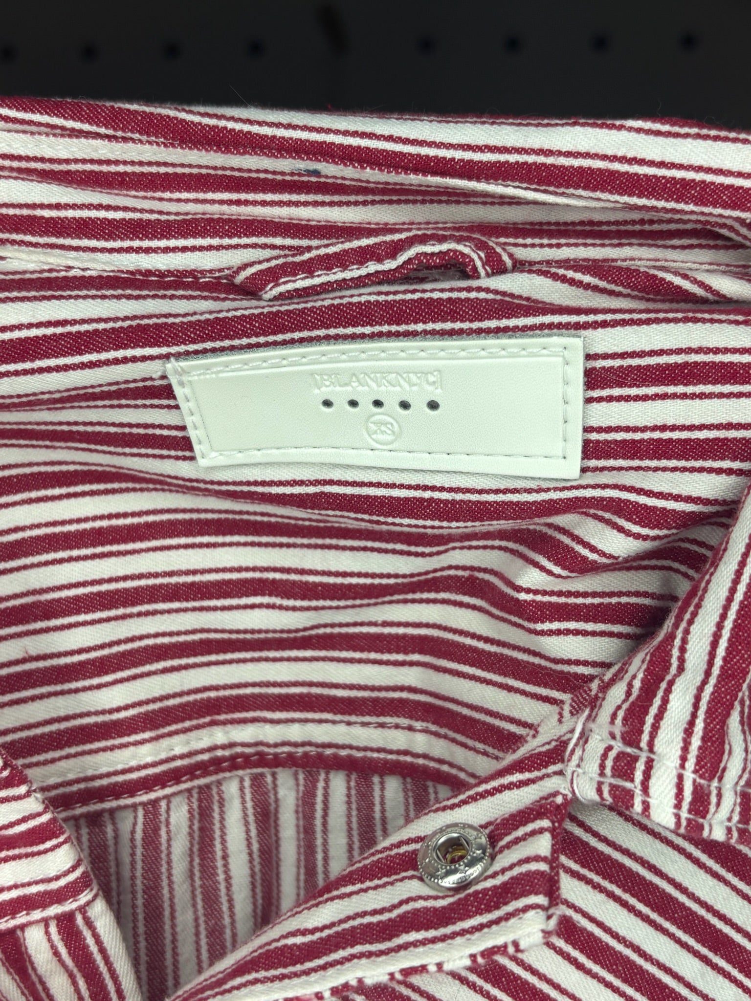 Blank NYC - Jacket Red and White Denim Jacket