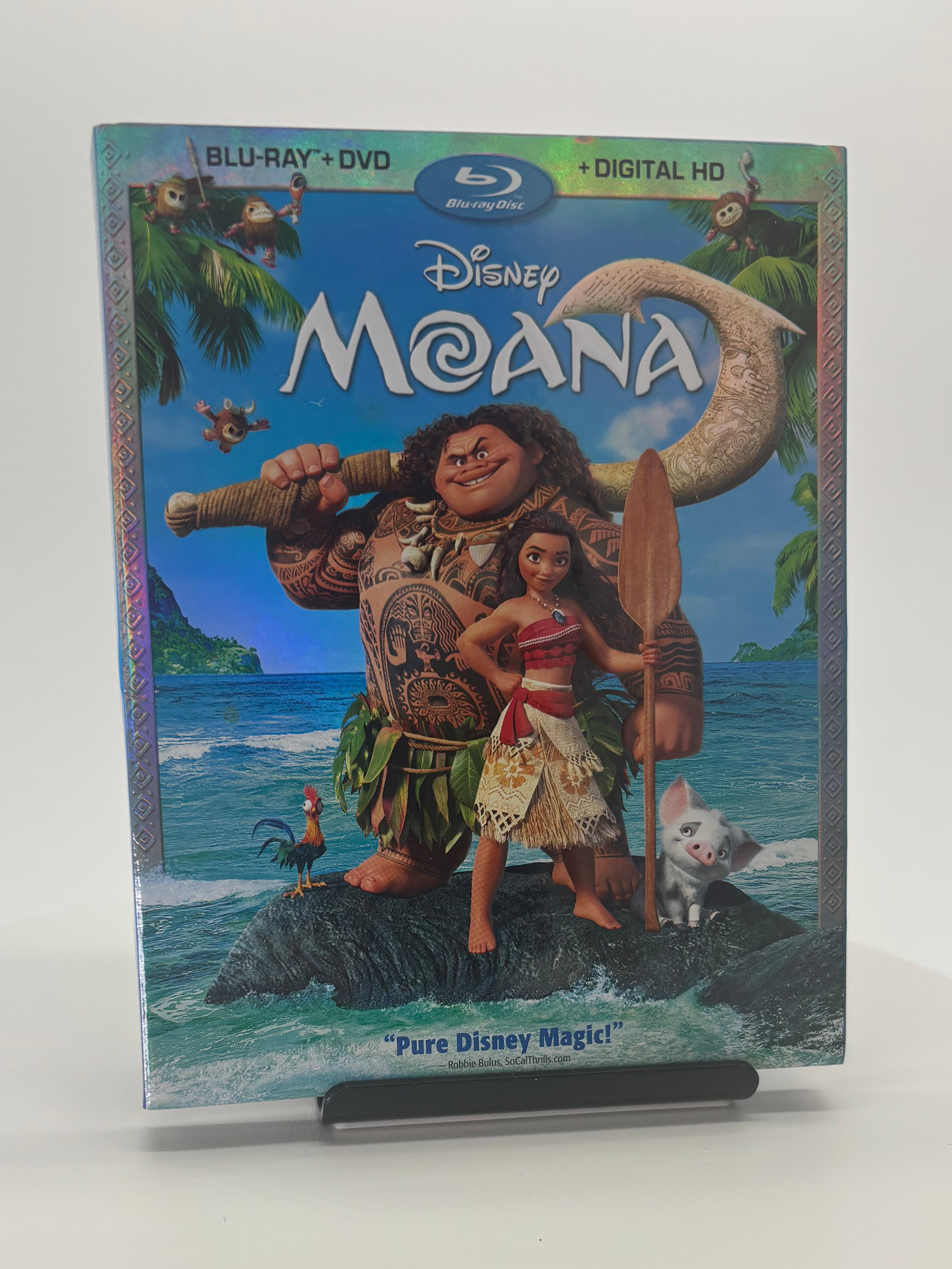 Disney Moana DVD on a white surface