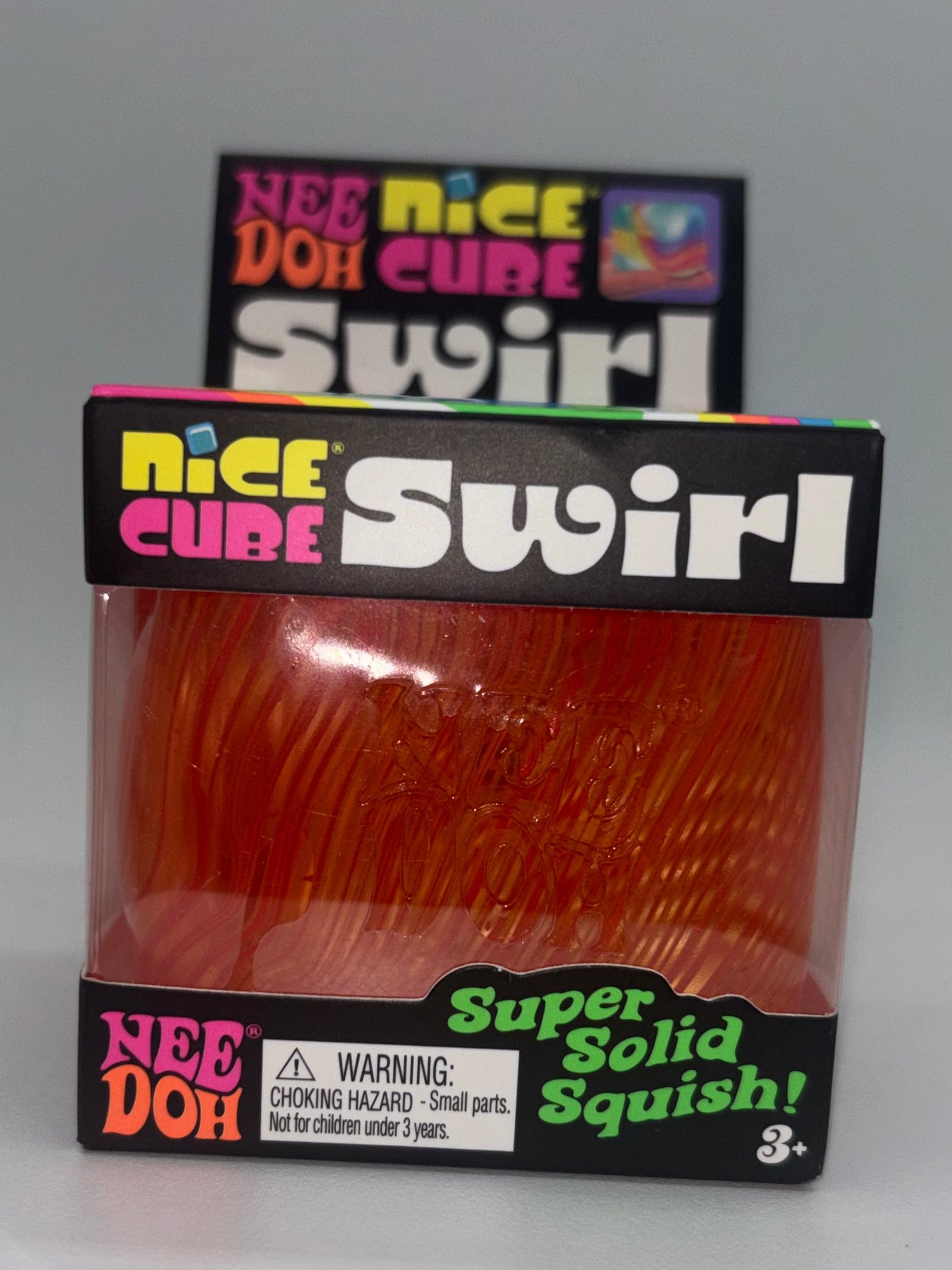 Package of Nee Doh Nice Cube Swirl on a white surface