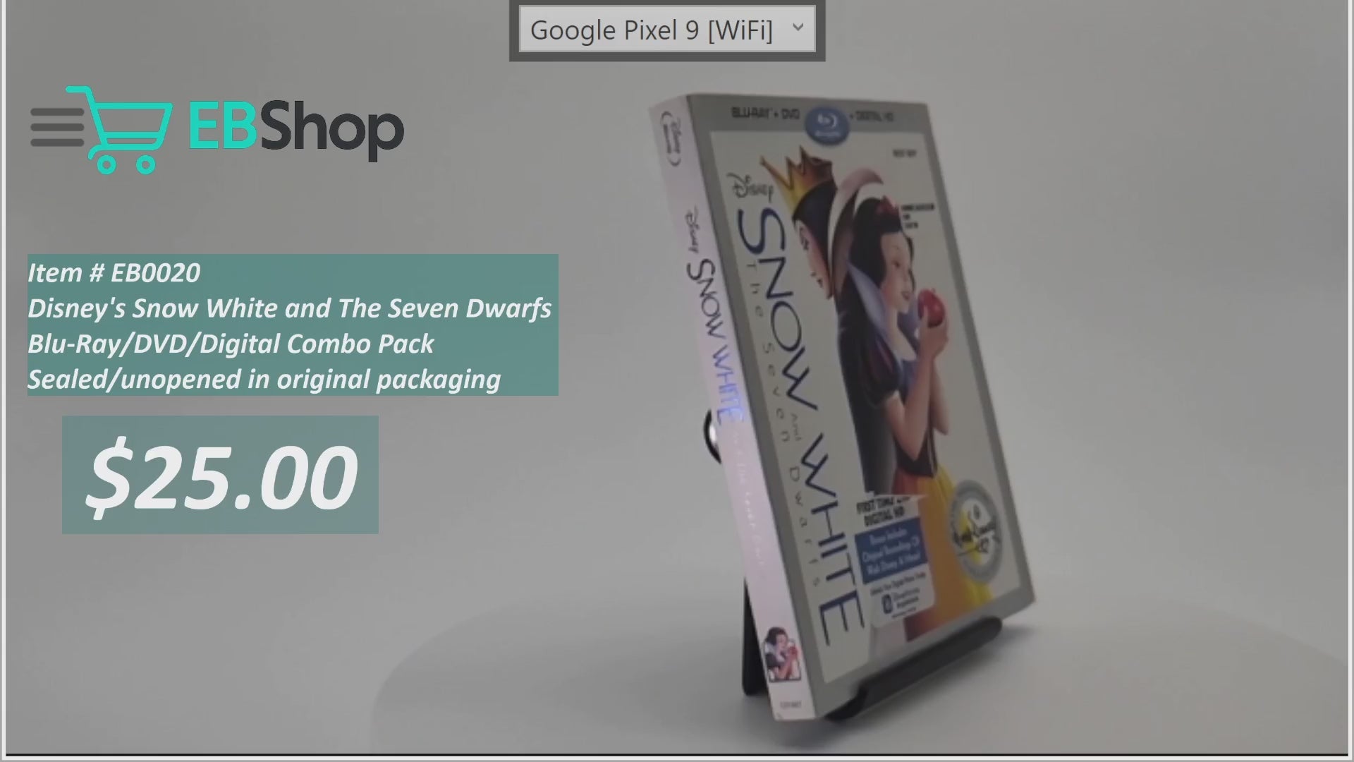 Disney's Snow White and The Seven Dwarfs  Blu-Ray/DVD/Digital Combo Pack